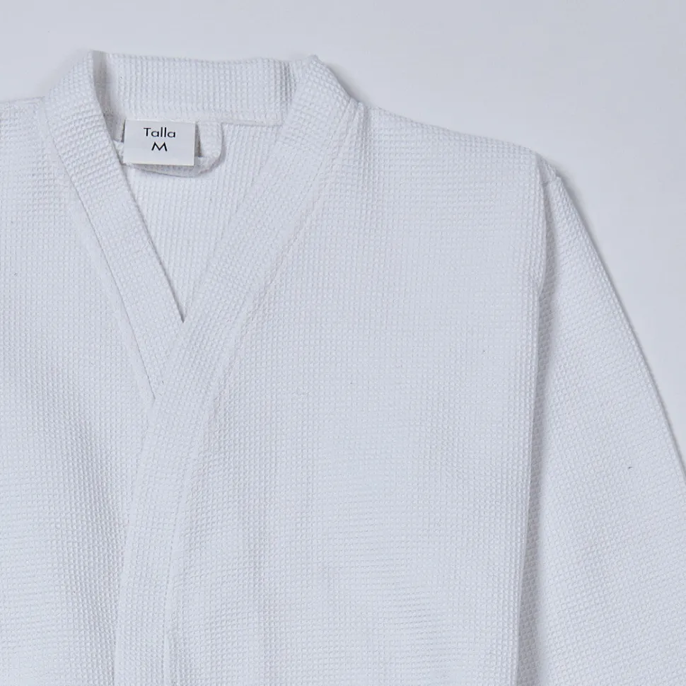 Albornoz kimono nido de abeja