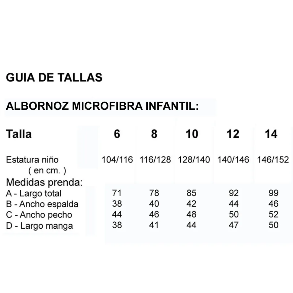 Albornoz microfibra infantil limón