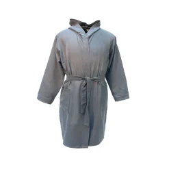 Albornoz microfibra infantil gris