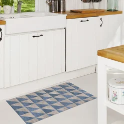 Alfombra de vinilo wood geom