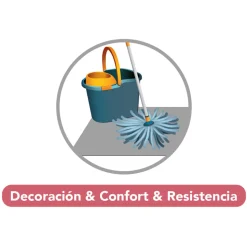 Alfombra de vinilo wood geom