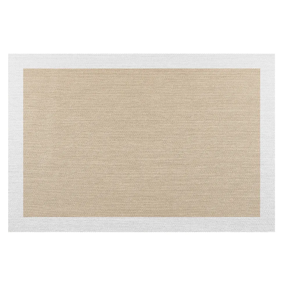 Alfombra tejido de vinilo Beige-Blanco