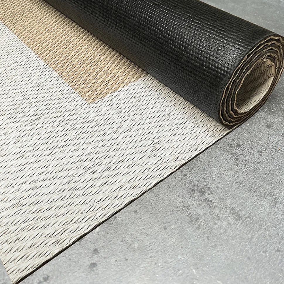 Alfombra tejido de vinilo Beige-Blanco