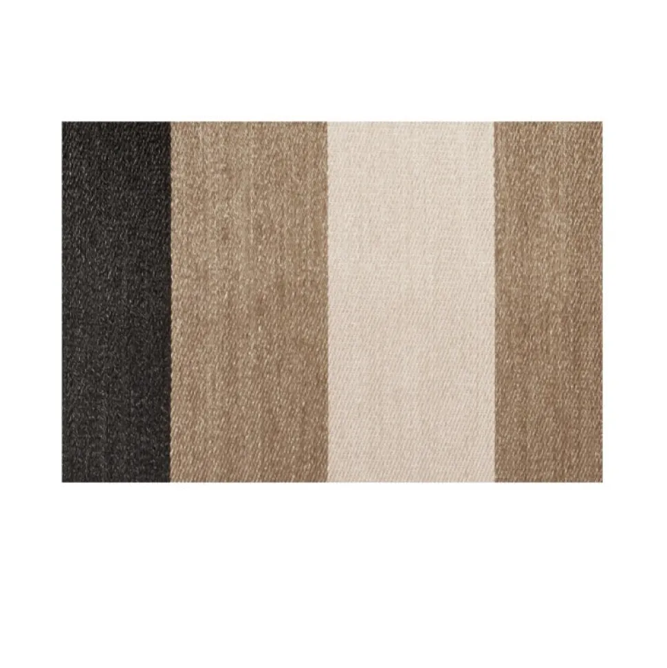 Alfombra tejido de vinilo Franjas Camel