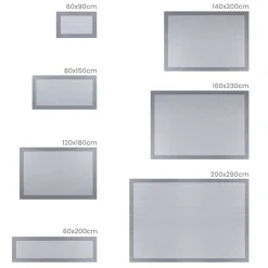 Alfombra tejido de vinilo Gris-Gris