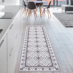 Alfombra vinílica hidráulica Grises