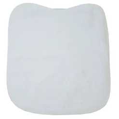 Babero rizo plastico con goma blanco