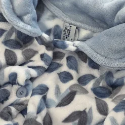 Bata coralina estampado hojas mujer