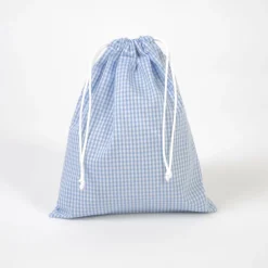 Bolsita cuadro vichy Celeste