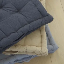 Cojín de suelo cotton beige