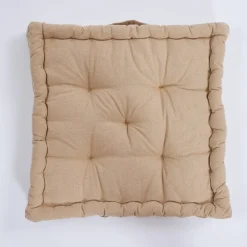 Cojín de suelo cotton beige