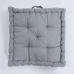 Cojín de suelo cotton gris