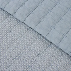 Colcha algodón Harper azul hielo
