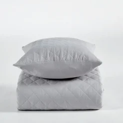 Colcha boutie microfibra deluxe gris