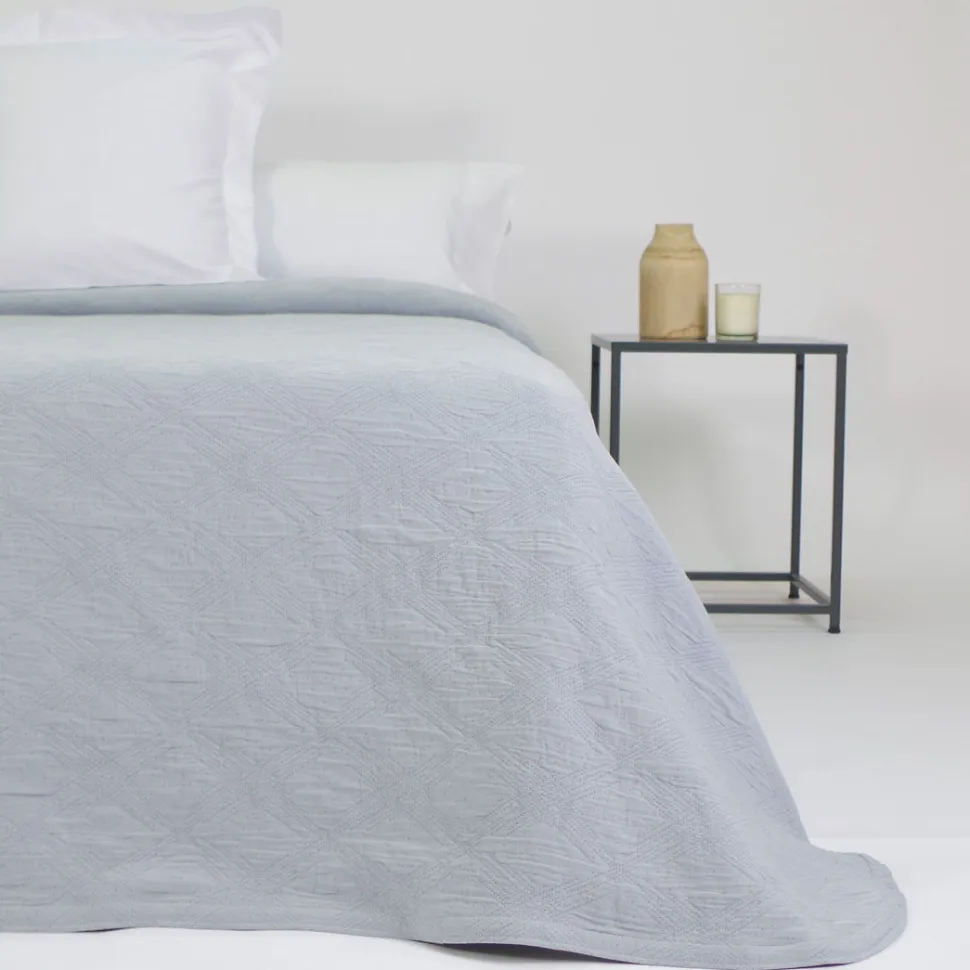 Colcha jacquard 1215 azul hielo
