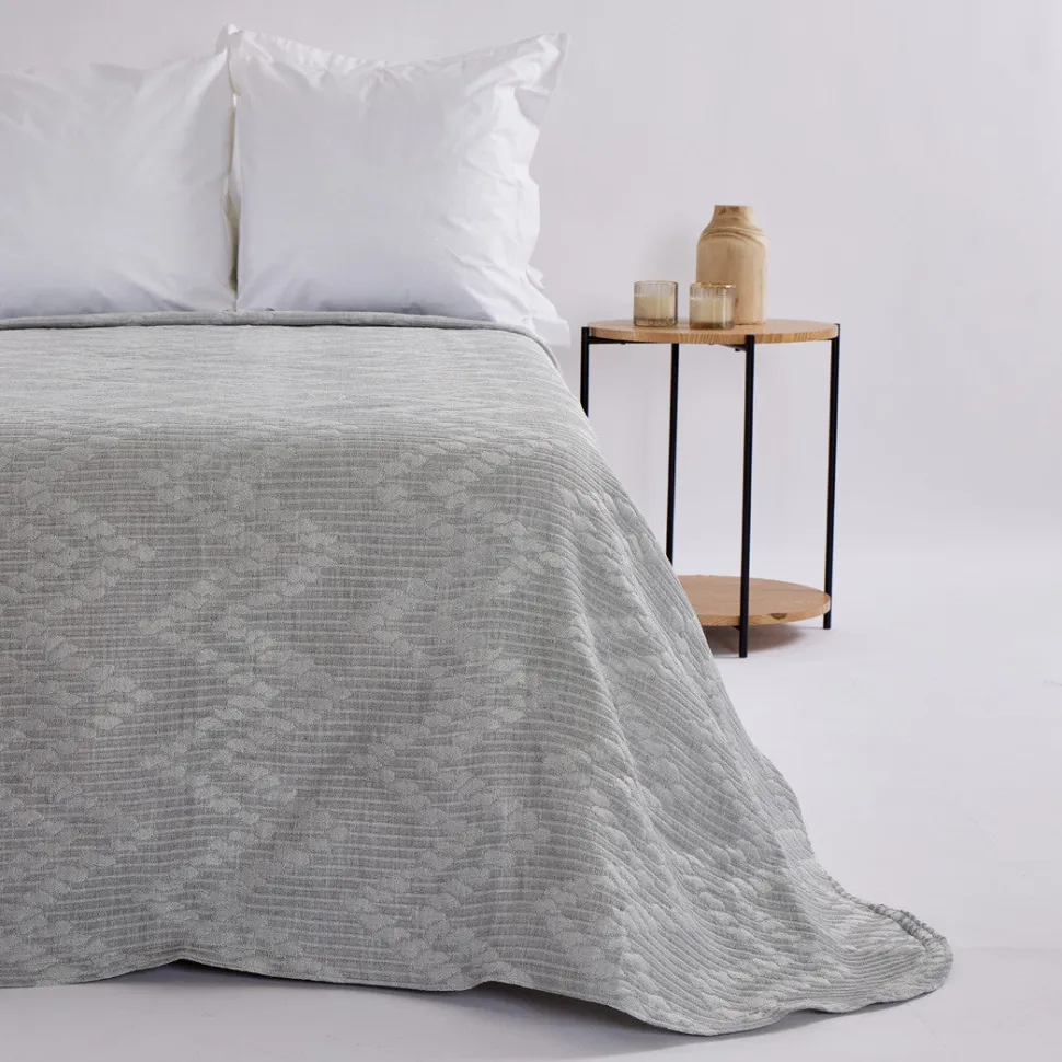Colcha jacquard 1359 gris