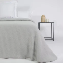 Colcha jacquard 360 gris