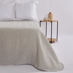 Colcha jacquard 1090 piedra