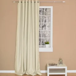 Cortina ollaos opaca sines beige