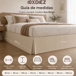 Cubre canapé sun beige