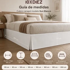 Cubre canapé sun blanco