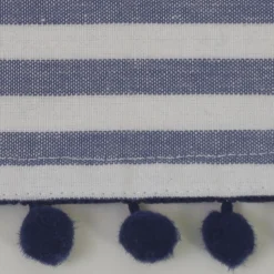 Delantal cotton rayas azul 3