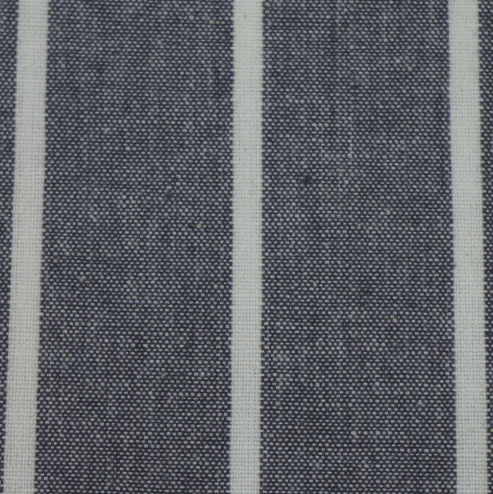 Delantal cotton rayas gris 9