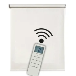 Estor enrollable motorizado Screen solar premium Nieve