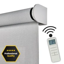 Estor enrollable motorizado Screen solar premium Gris