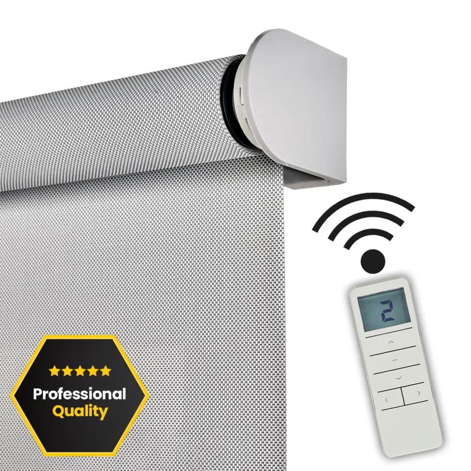 Estor enrollable motorizado Screen solar premium Gris