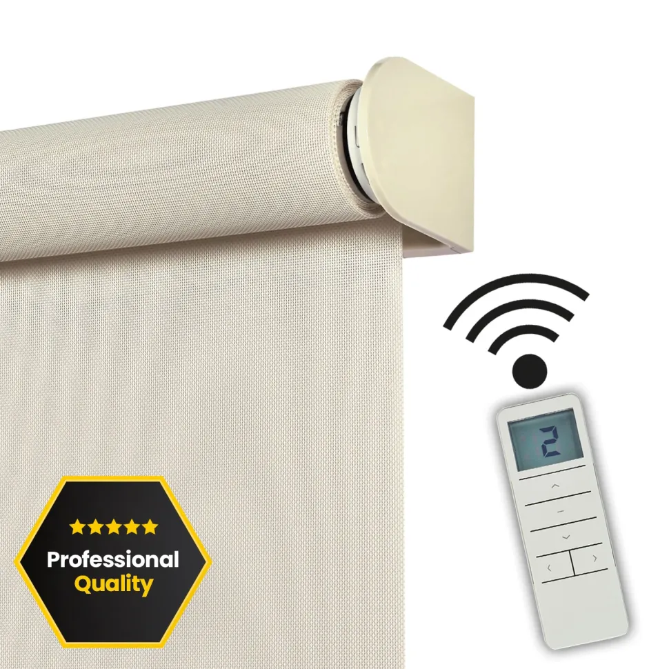 Estor enrollable motorizado Screen solar premium Lino