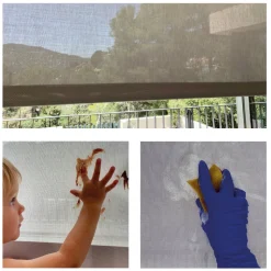 Estor enrollable motorizado Screen solar premium Lino