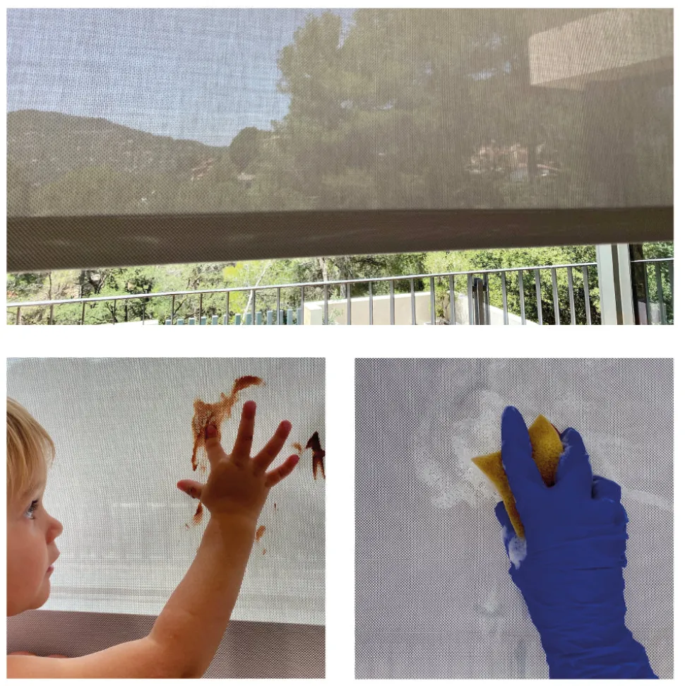 Estor enrollable motorizado Screen solar premium Lino