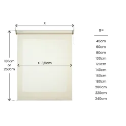 Estor enrollable motorizado Screen solar premium Lino