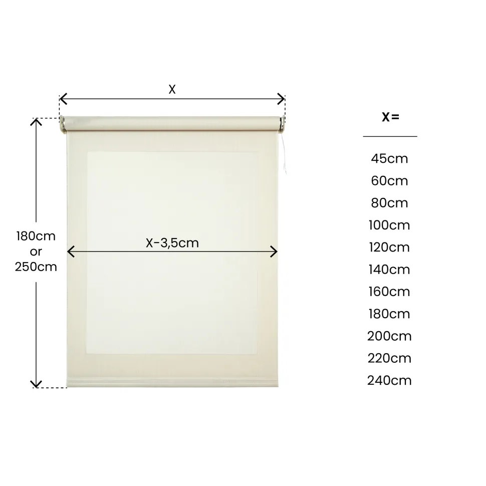 Estor enrollable motorizado Screen solar premium Lino