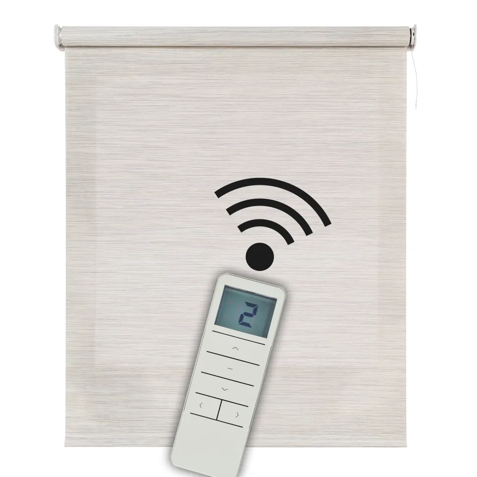 Estor enrollable motorizado Screen solar premium Textura Gris