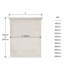 Estor enrollable motorizado Screen solar premium Textura Gris