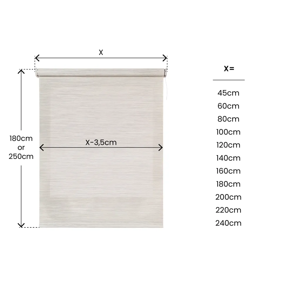 Estor enrollable motorizado Screen solar premium Textura Gris