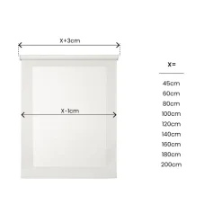 Estor enrollable motorizado Screen Blanco