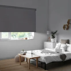 Estor enrollable Opaco loneta Gris