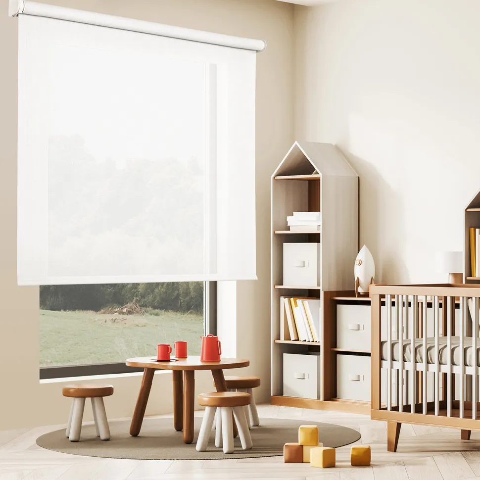 Estor enrollable Screen solar premium Nieve