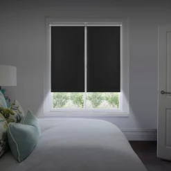 Estor enrollable Sin Taladrar Opaco Reflect Negro