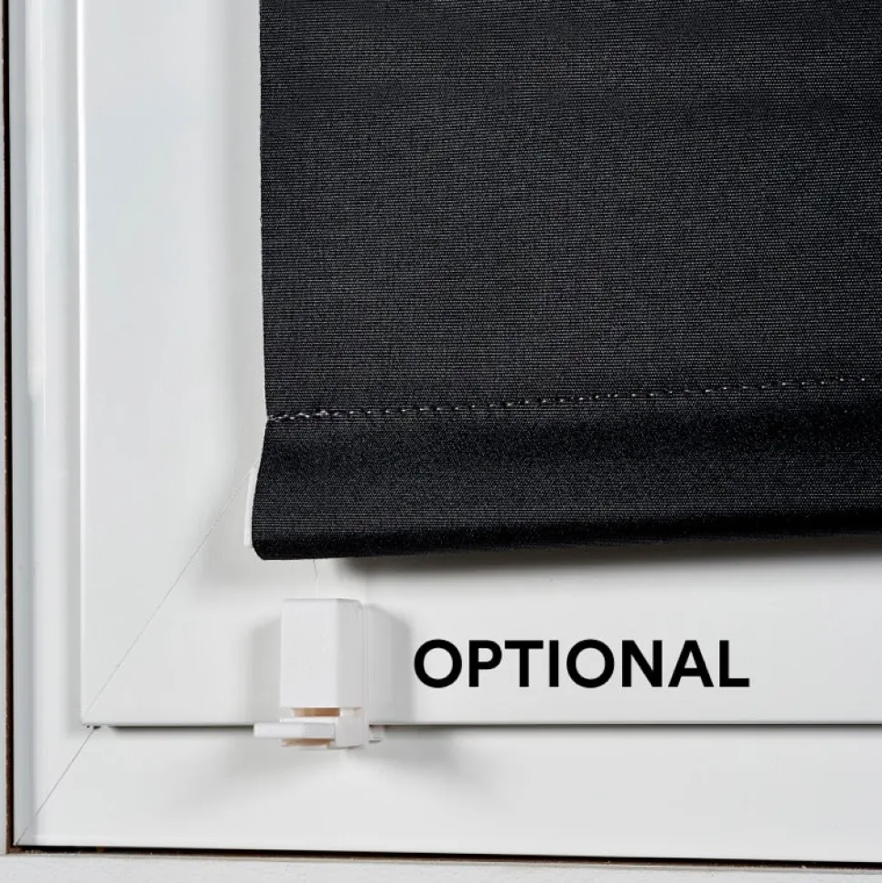 Estor enrollable Sin Taladrar Opaco Reflect Negro