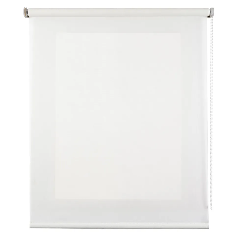 Estor enrollable Traslúcido decorativo Blanco