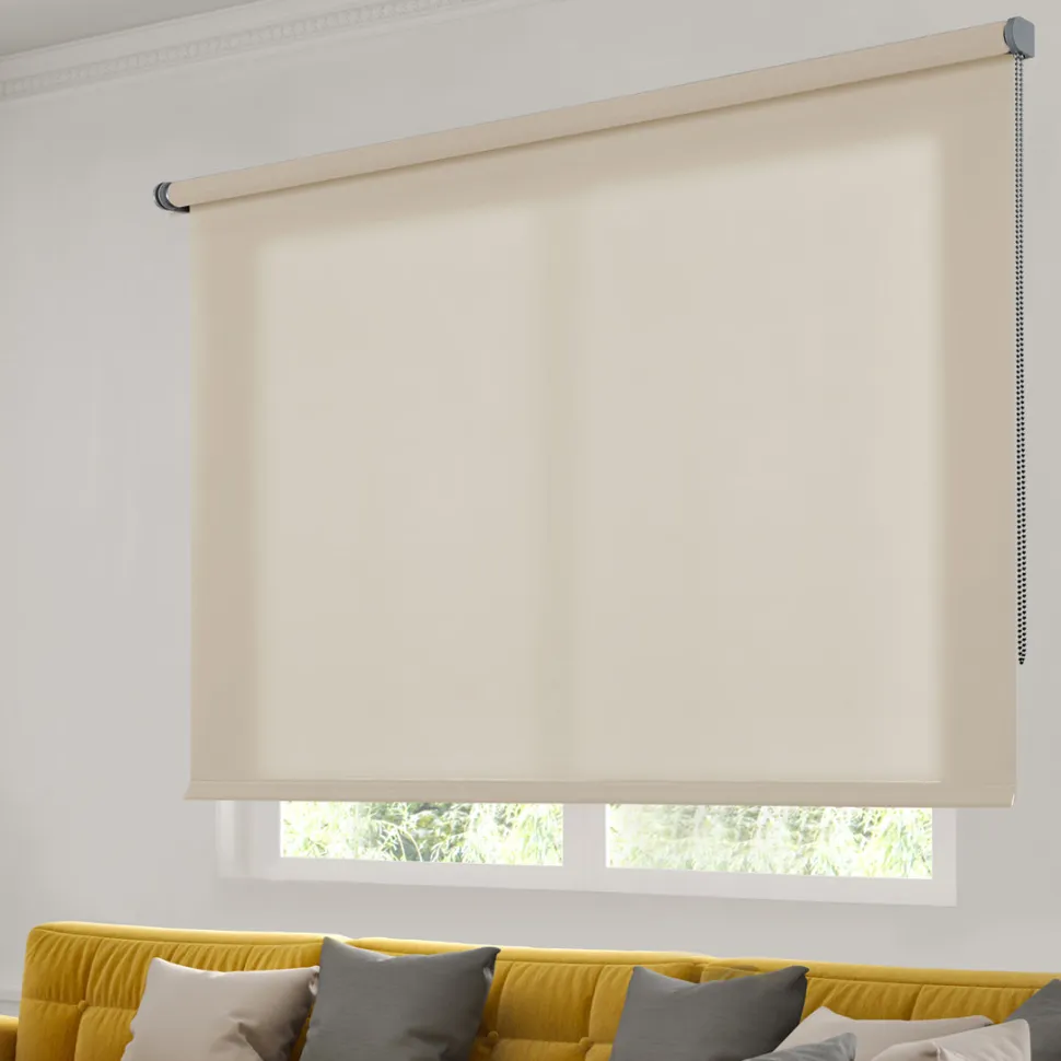 Estor enrollable Traslúcido decorativo Beige