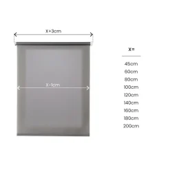Estor enrollable Traslúcido Gris asfalto
