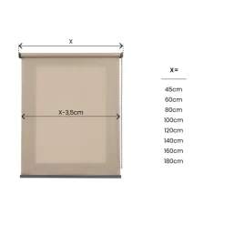 Estor enrollable Traslúcido premium Camel