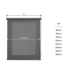 Estor enrollable Traslúcido premium Gris