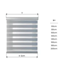 Estor motorizado Noche & Día Premium Voile Plata