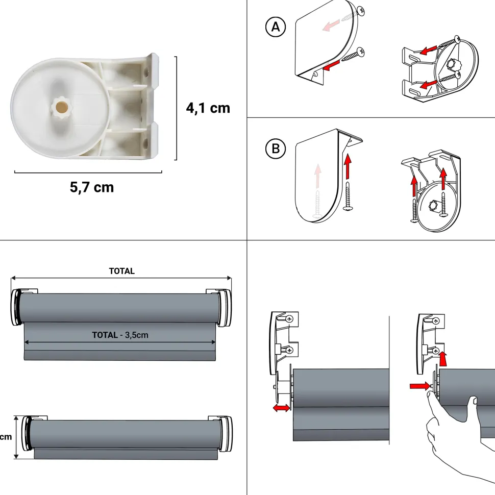Estor motorizado Opaco loneta Blanco puro